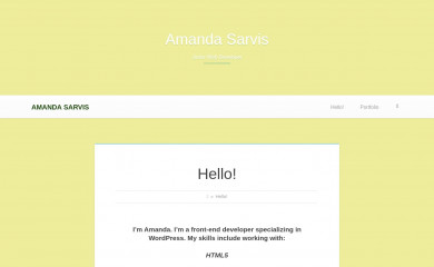 amandasarvis.com screenshot