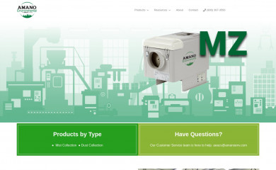 amanoenvironmental.com screenshot