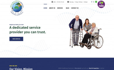 amaahealthcare.com.au screenshot