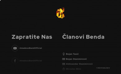 amadeus-band.com screenshot