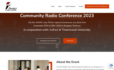 amarc-conference.org screenshot