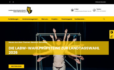 amateurtheater-bw.de screenshot