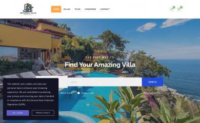 amazingvillarental.com screenshot