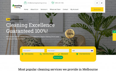amazingcleaning.com.au screenshot