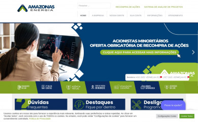 amazonasenergia.com screenshot