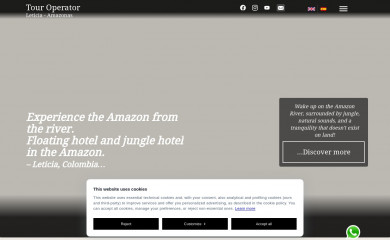 amazonheliconia.com screenshot