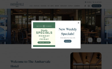 ambarvalehotel.com.au screenshot