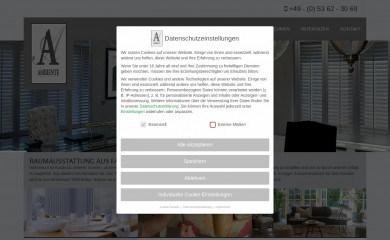 ambiente-raumausstattung.de screenshot