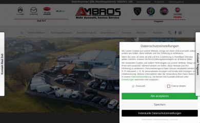 ambros-tragwein.at screenshot