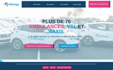 ambulances-jordanne.fr screenshot