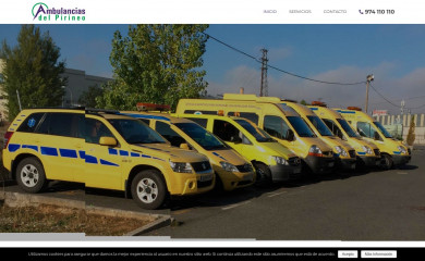 ambulanciasdelpirineo.es screenshot