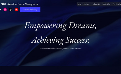 amdreammgmt.com screenshot