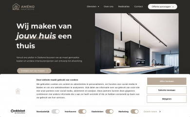 ameno-maatwerk.be screenshot