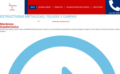 americanadecarpas.com screenshot