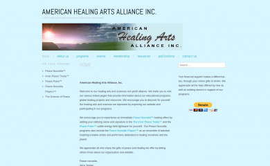 americanhealingarts.org screenshot