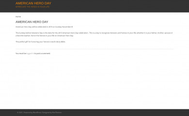 americanheroday.org screenshot