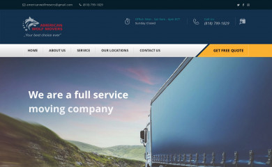 americanwolfmovers.com screenshot