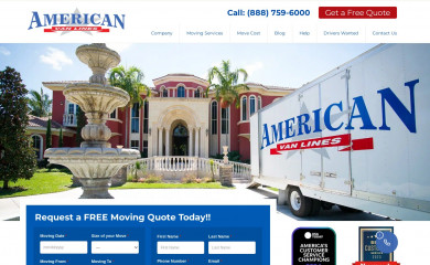 americanvanlines.com screenshot