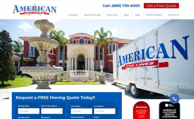 americanvanlines.com screenshot