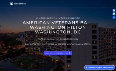 americanveteransball.org screenshot