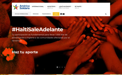 americasolidaria.org screenshot