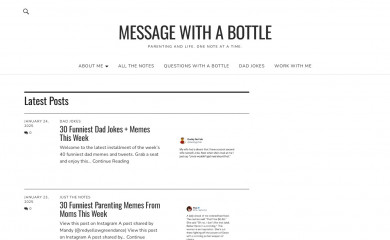 amessagewithabottle.com screenshot