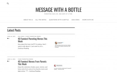 amessagewithabottle.com screenshot