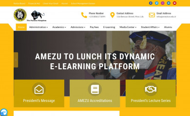 amezion.edu.lr screenshot