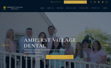 amherstvillagedental.com screenshot