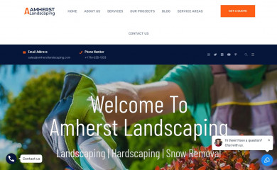 amherstlandscaping.com screenshot