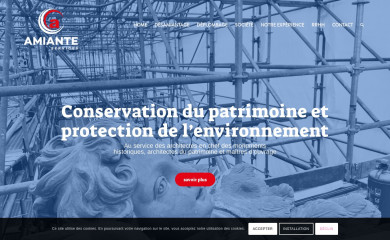 amianteservices.fr screenshot