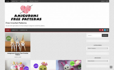 amigurumiallfreepatterns.com screenshot