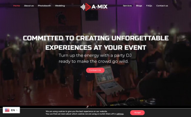 amixdjservices.com screenshot