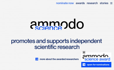 ammodo-science-award.org screenshot
