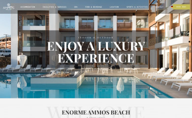 ammosbeachhotel.gr screenshot