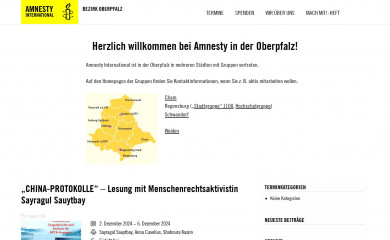 amnesty-oberpfalz.de screenshot