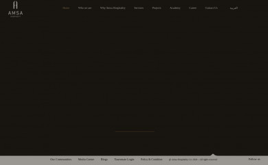 amsahospitality.com screenshot