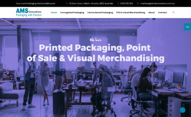 amsinnovations.com.au screenshot