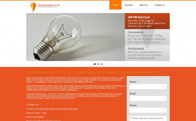 ampmelectrical.com.au screenshot