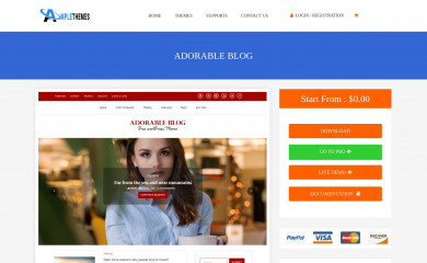 https://www.amplethemes.com/downloads/adorable-blog/ screenshot