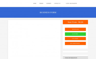 Business Form screenshot