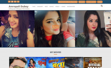 amrapalidubey.com screenshot