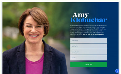 amyklobuchar.com screenshot