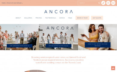 ancoraweddings.com.au screenshot