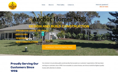anchorhomesnsb.com screenshot