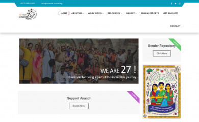 anandi-india.org screenshot