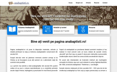 anabaptisti.ro screenshot