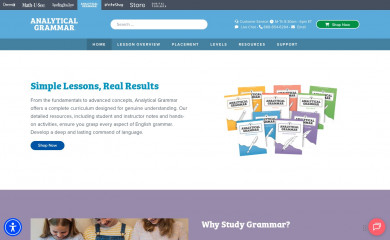 analyticalgrammar.com screenshot
