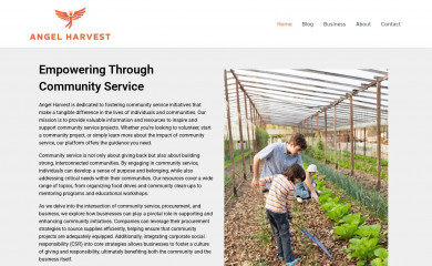 angelharvest.org screenshot