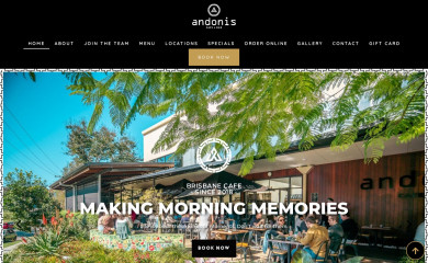 andoniscafeandbar.com screenshot
